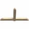 Ekena Millwork Eugene Rough Sawn Timber Gable Bracket, Douglas Fir, 72"W x 39"H x 4"D x 6"F, 13/12 Pitch GBW072X39X0406EUG00RDF - alternate 5